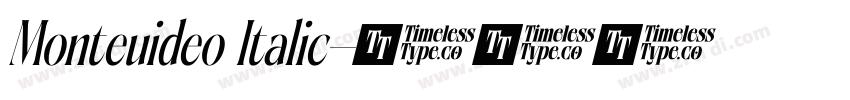 Monteuideo Italic字体转换
